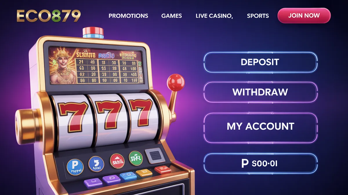 eco879 สล็อต879วอเลท เว็บตรงไม่ผ่านเอเย่นต์ ระบบฝากถอนออโต้